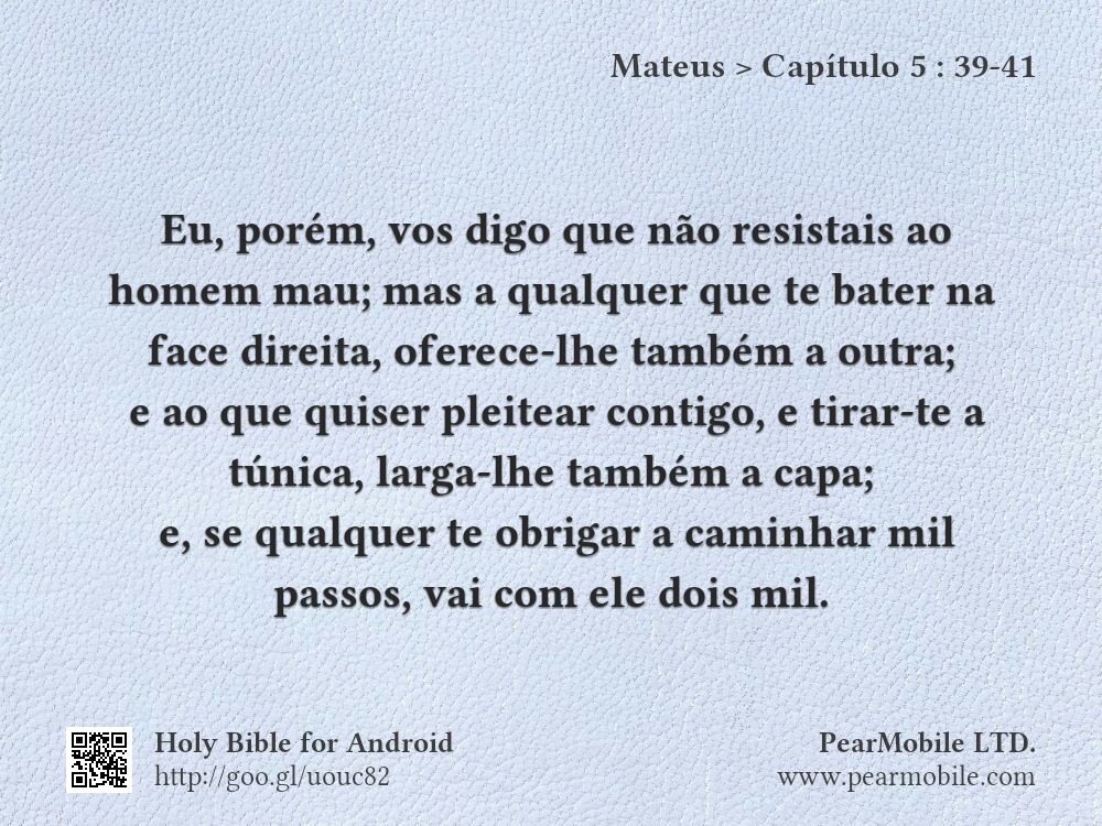 Mateus, Capítulo 5:39-41
